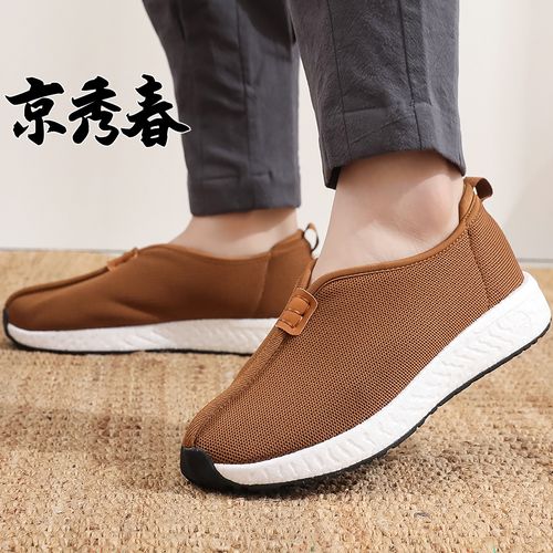 春秋新款爆米花汉风百搭国潮鞋子男女单鞋和尚僧人尼姑老北京布鞋主图
