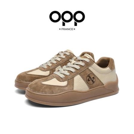 法国OPP经典复古男士德训鞋子2026年新款高级感休闲板鞋轻奢男鞋