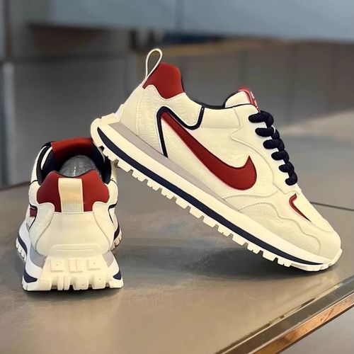 男鞋2025秋季新款潮牌低帮百搭透气板鞋厚底时尚运动休闲小白鞋男主图