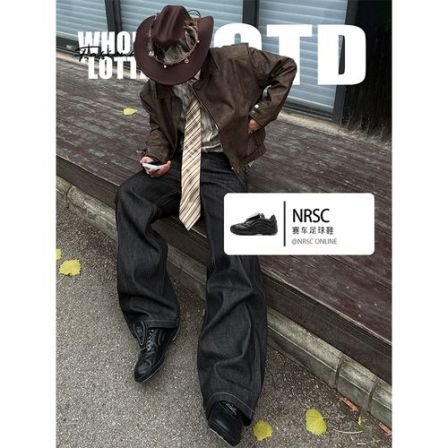 NewRockStarChoppa“翻盖系列”赛车鞋男百搭德训鞋 户外耐磨足球鞋