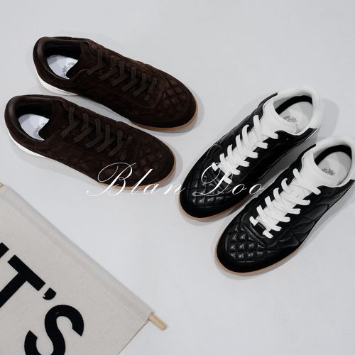 BLANDOO “拿捏贵气感” 经典百搭舒适菱格纹德训休闲鞋6BD020主图