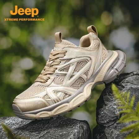 Jeep吉普2026春季新款高级感百搭男士运动休闲老爹鞋男款时尚潮鞋