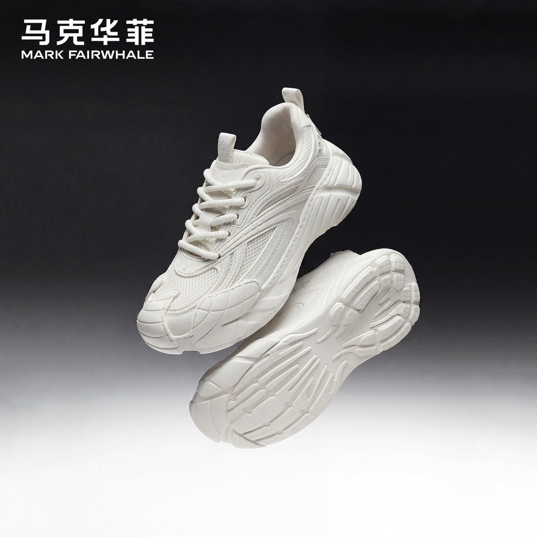 马克华菲小白鞋男士2026新款春季软底增高鞋子男鞋百搭休闲运动鞋主图