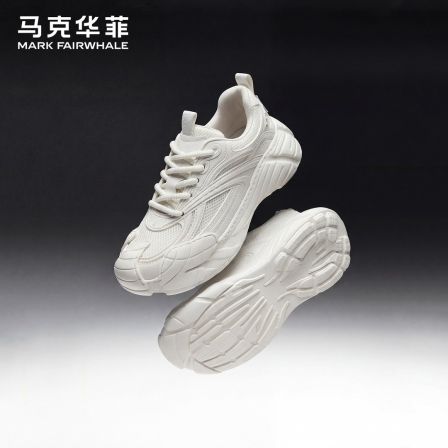 马克华菲小白鞋男士2026新款春季软底增高鞋子男鞋百搭休闲运动鞋