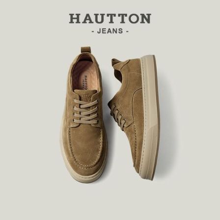 皓顿男鞋2025夏季新款工装鞋平底休闲板鞋复古百搭潮鞋933XB5519