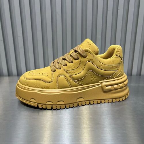 男新款春春季纯色百搭时尚男生休闲板鞋轻便舒适小众增高厚底潮鞋主图