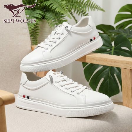 七匹狼男鞋2026春季新款百搭舒适休闲板鞋轻奢潮流韩版小白鞋男款