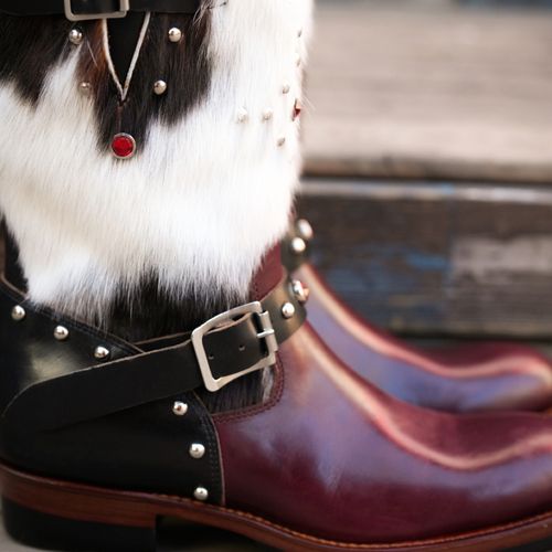 TRAD BAND2026新款工程师，采用胎牛毛拼霍尔文牛皮制作，定制款主图