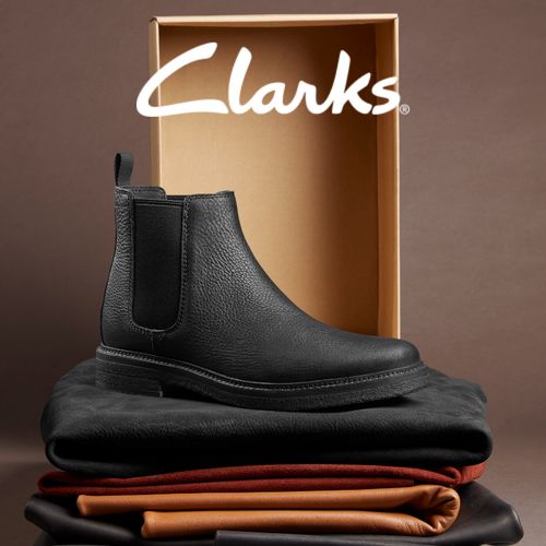 Clarks其乐ClarkdaleEasy秋冬新品切尔西男靴英伦风休闲复古短靴主图