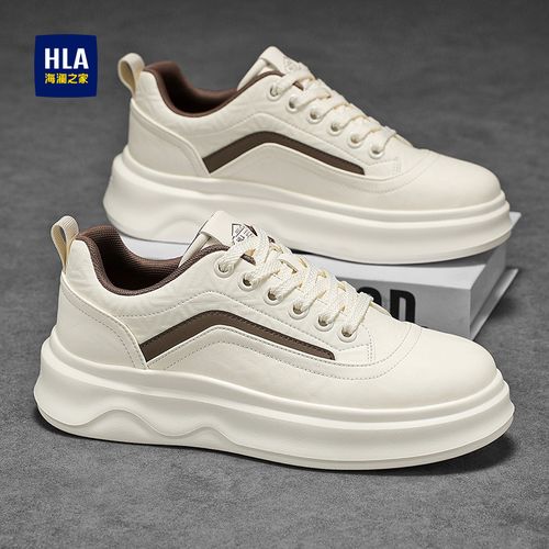HLA/海澜之家男鞋秋冬新款男士厚底增高休闲鞋软底软面百搭潮鞋男主图