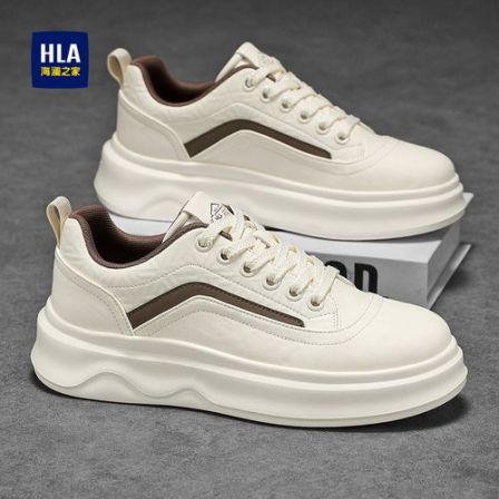 HLA/海澜之家男鞋秋冬新款男士厚底增高休闲鞋软底软面百搭潮鞋男