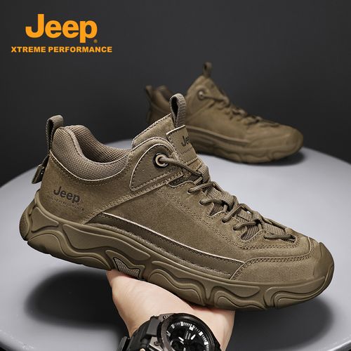 Jeep吉普男鞋2026新款春季潮流百搭休闲防滑耐磨厚底上班工作潮鞋主图