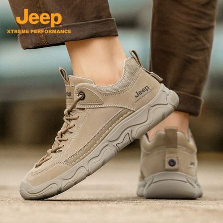 Jeep吉普男鞋2026新款潮流百搭运动鞋休闲跑步厚底上班工作老爹鞋