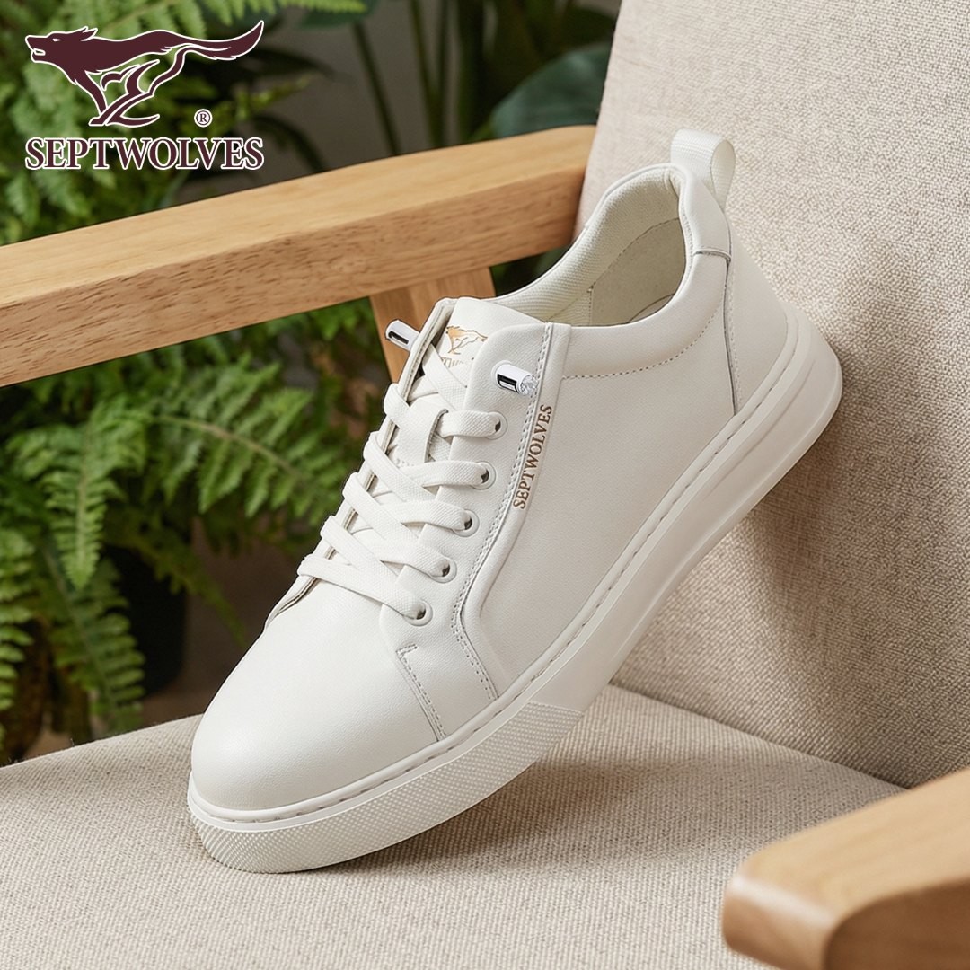 七匹狼男鞋2026春季新款免系轻奢时尚休闲鞋舒适百搭透气潮流板鞋主图