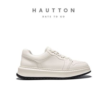 皓顿男鞋真皮厚底小白鞋时尚百搭休闲板鞋运动休闲鞋子933XB5758