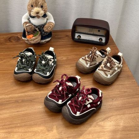 Gina春季单鞋学步鞋儿童男女童时尚软底复古防滑百搭儿童鞋1703