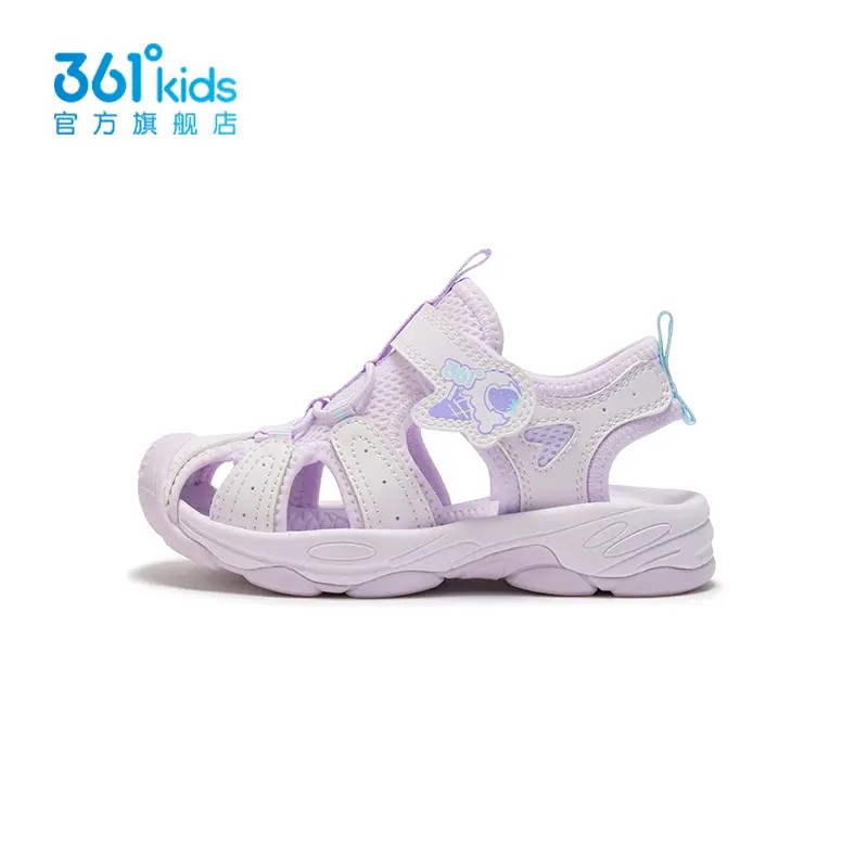 361°kids包头凉鞋童鞋女童休闲沙滩凉鞋夏季新款小童鞋子魔术贴主图