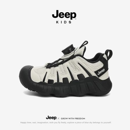 JEEP/吉普儿童运动鞋春季网面透气男童户外登山鞋女童防滑跑步鞋