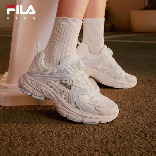 【FILA天马3】斐乐26年春夏季新款中大童女复古运动跑鞋K55B621103主图