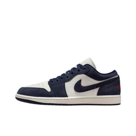 【滔搏联动】NIKE耐克男子 AJ1 LOW 海军蓝复古低帮板鞋IO7448-400