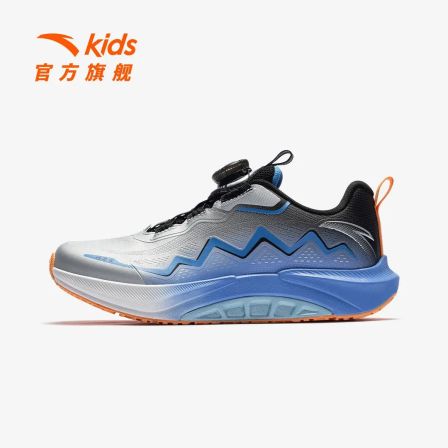 足弓安踏儿童男大童跑鞋2026年新款防滑耐磨青少年日常跑旋钮童鞋