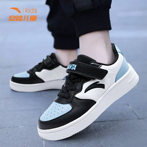 安踏童鞋男童板鞋2026新款春季中大童儿童休闲鞋子低帮学生小白鞋主图