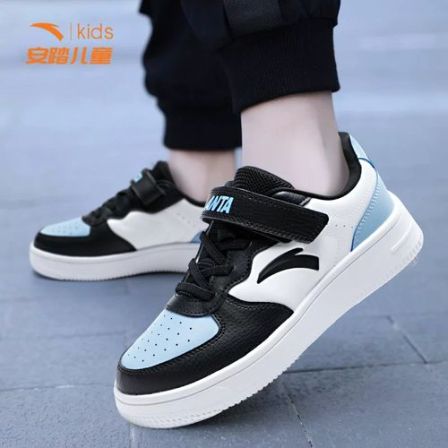 安踏童鞋男童板鞋2026新款春季中大童儿童休闲鞋子低帮学生小白鞋