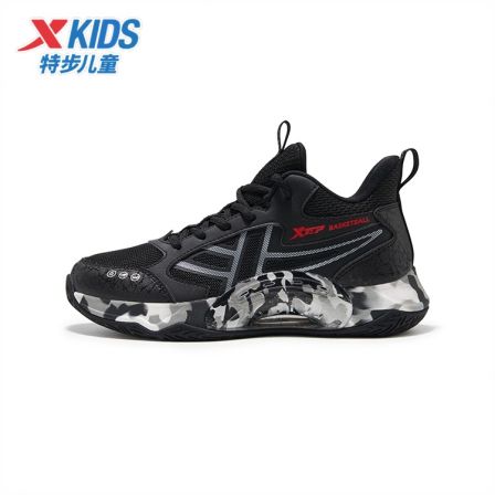 【破影战甲】特步儿童春季新款防滑减震大童实战篮球鞋674115129650