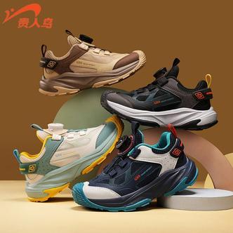 贵人鸟儿童运动鞋早春上新中大童男女童鞋旋钮扣百搭时尚跑步童鞋