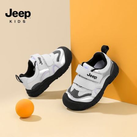 jeep童鞋中小童运动鞋2026新款男童学步鞋户外网面防滑女童休闲鞋