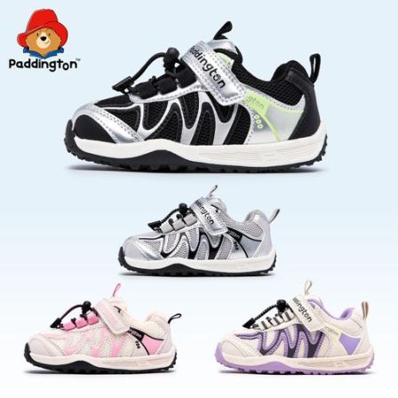 帕丁顿熊春季新款运动鞋儿童男女童鞋休闲透气机能学步鞋-PD903