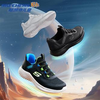 斯凯奇官方童鞋时尚男童闪穿鞋一脚蹬轻便休闲运动鞋403822L