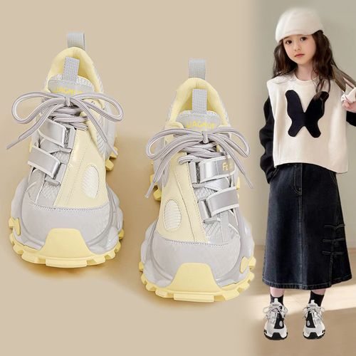 女童运动鞋2025秋冬季加绒儿童老爹鞋中大童加棉休闲鞋韩版百搭冬主图