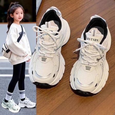 女童运动鞋2025新款秋冬儿童二棉鞋子女孩软底老爹鞋中大童休闲鞋