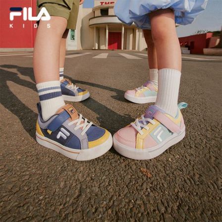 【斐乐儿童】2026年夏季新款小童时尚潮搭运动多彩板鞋K54B421301