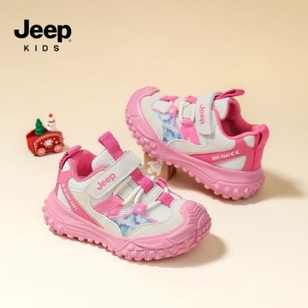 jeep儿童运动鞋女童2026春季网面男童学步鞋防滑户外宝宝鞋跑步鞋