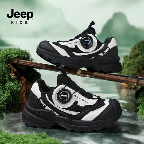jeep儿童鞋子男童春季透气轻便软底跑步鞋户外中大童防滑运动鞋子主图