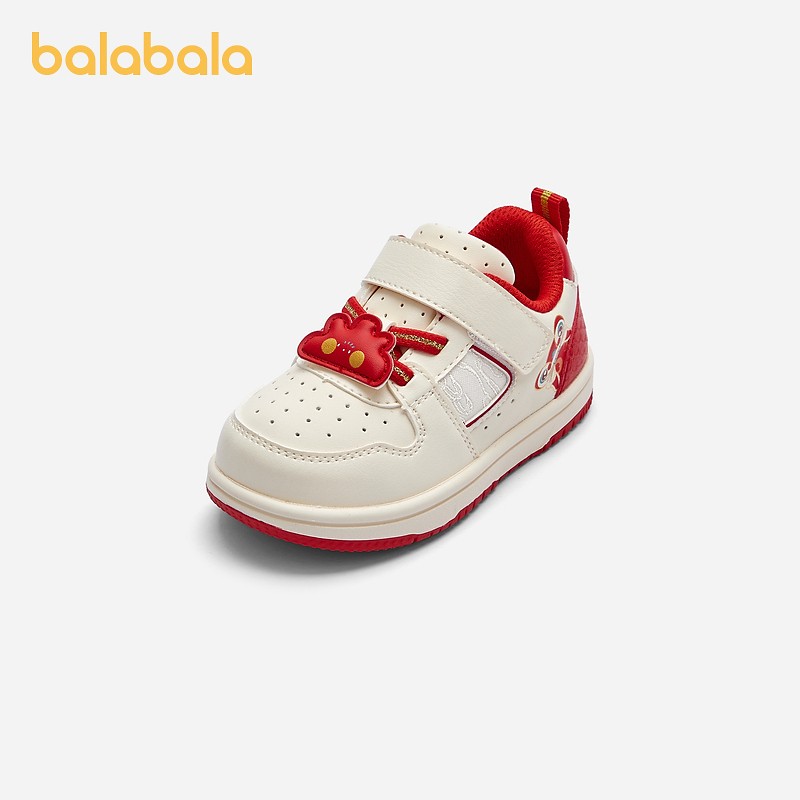 巴拉巴拉童鞋儿童学步鞋男童春秋防滑透气婴儿鞋新年元素萌趣板鞋主图