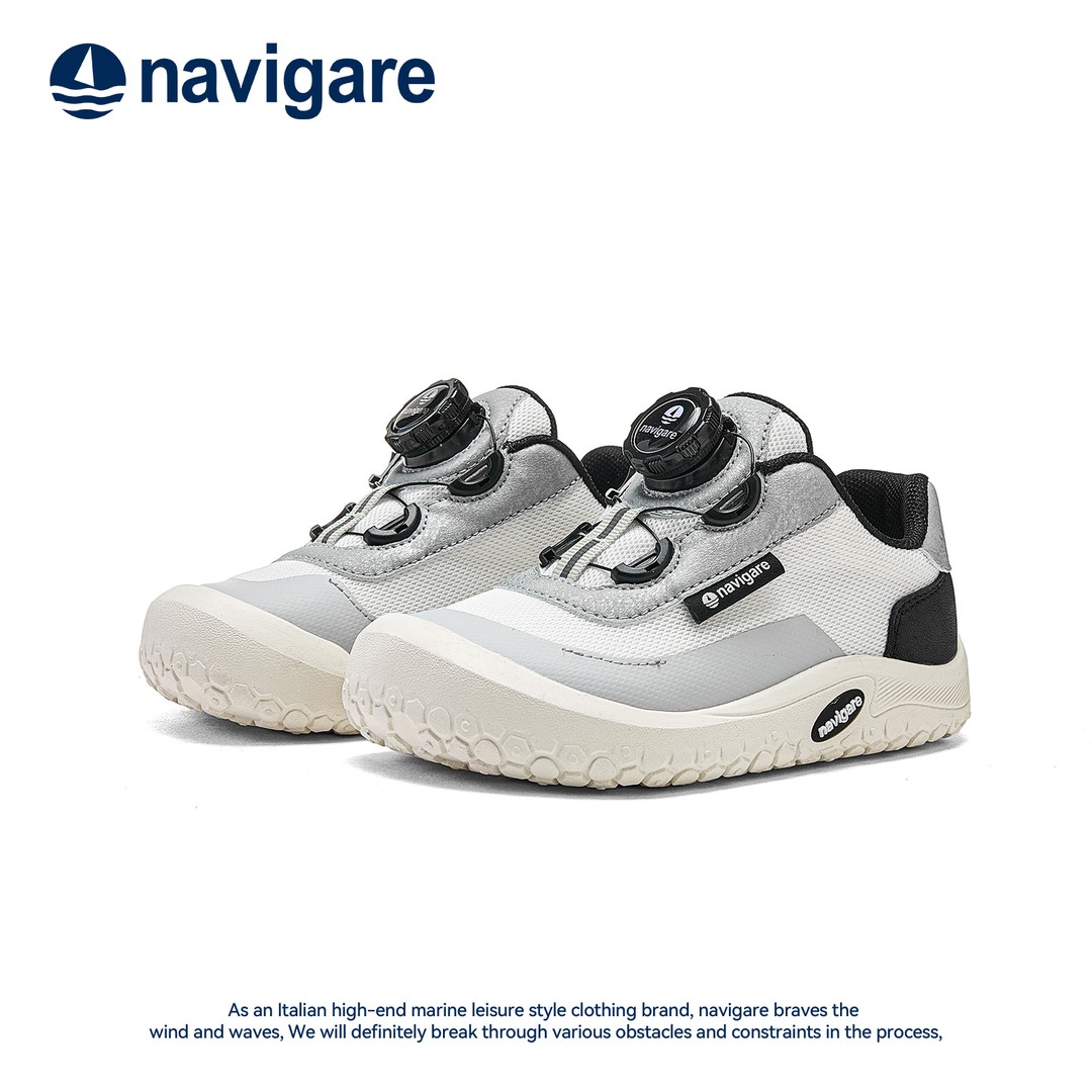 Navigare/纳维凯尔童鞋儿童运动鞋2026春季新款旋转钮扣登山鞋主图