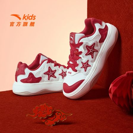 新年星愿|安踏儿童女大童板鞋2026春季新款时尚防滑青少年板鞋812