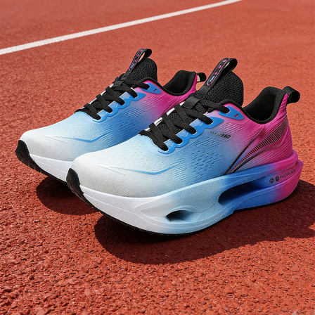 渐层色运动鞋男青少年潮流减震防滑男生大童软底不累脚跑鞋无碳板