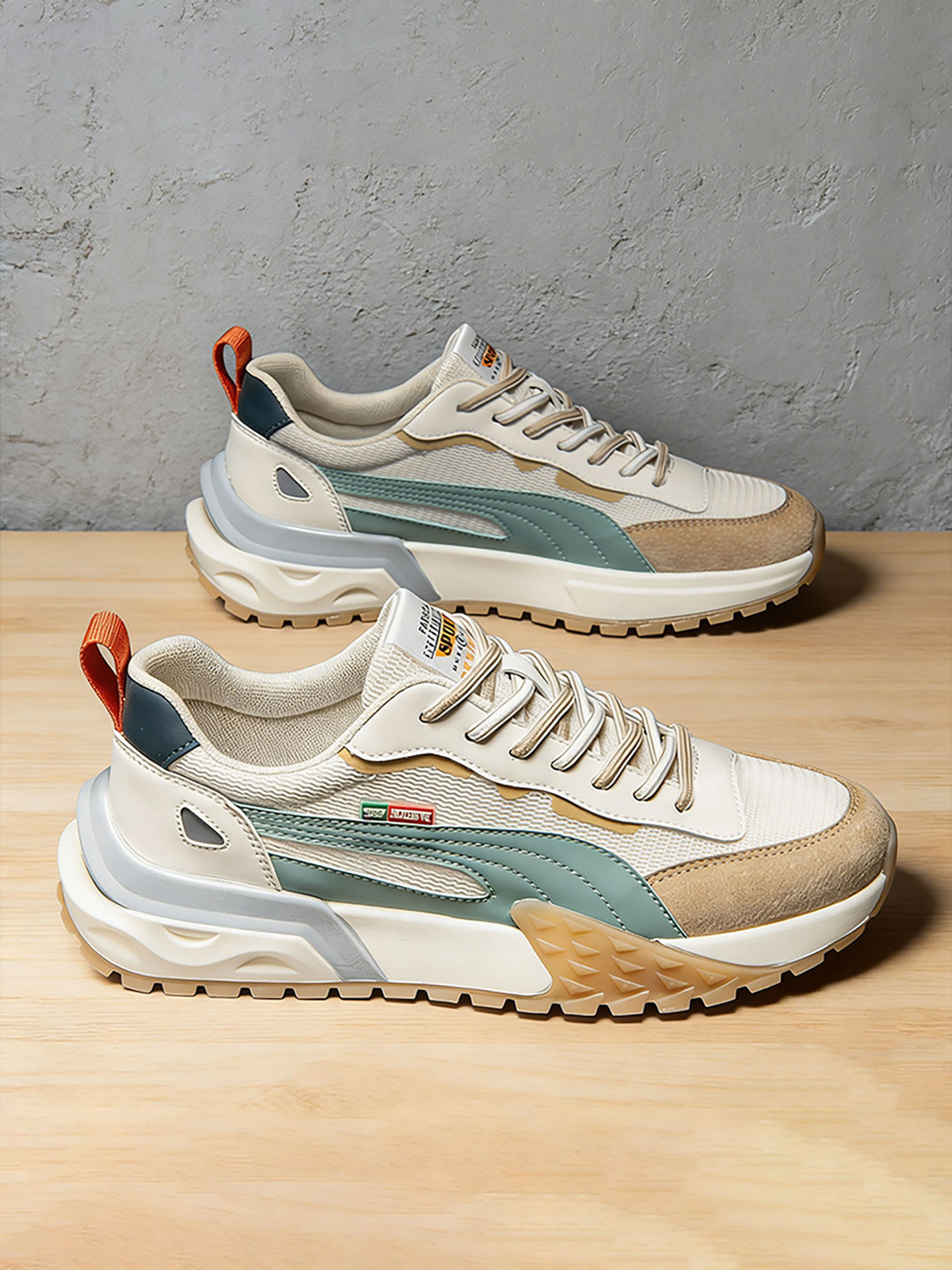 男士鞋子2026新款春季透气网面运动老爹鞋百搭轻便男生软底阿甘鞋主图