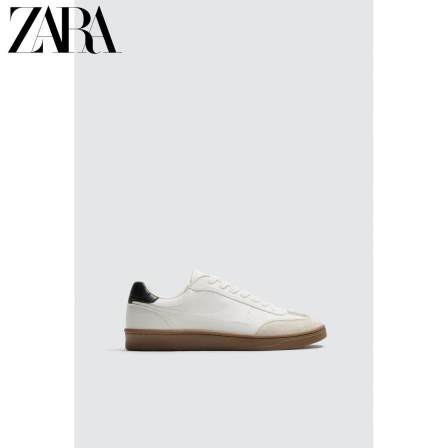 ZARA特惠精选 男鞋 撞色鞋底轻便复古式运动鞋 2253720 001