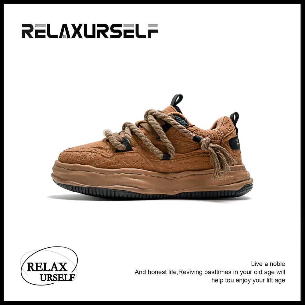 RELAXURSELF鞋子男鞋潮牌高级感百搭情侣款隐形增高鞋面包鞋板鞋主图