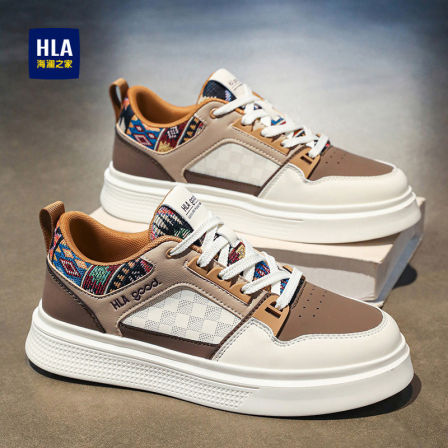 海澜之家男鞋2025新款冬季时尚百搭休闲小白板鞋加绒软底运动潮鞋