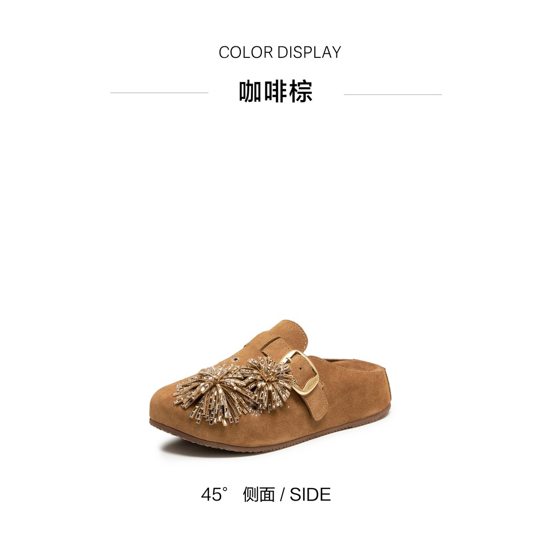 思加图2026春季新款烟花假日勃肯鞋厚底增高凉拖鞋女凉鞋EG117AH6主图