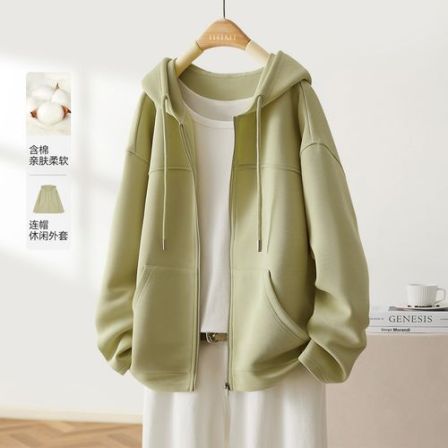 IHIMI｜【连帽廓形感外套】春高级感小众连帽分割设计时尚休闲上