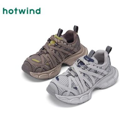 热风2026年春季新款女士时尚休闲鞋白圆头运动鞋H42W26517厚底