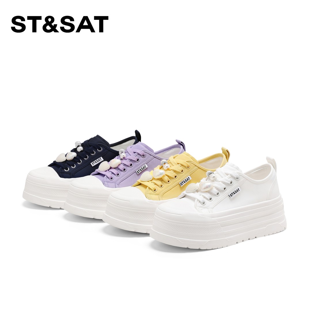 St&Sat/星期六百搭厚底增高休闲鞋2026新款时尚运动轻便休闲鞋女主图
