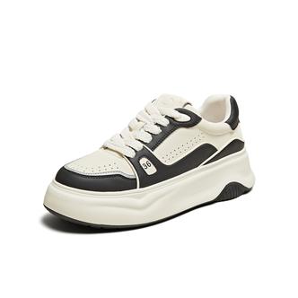 TATA/他她2024夏时尚厚底百搭拼接休闲板鞋WED01BM4主图